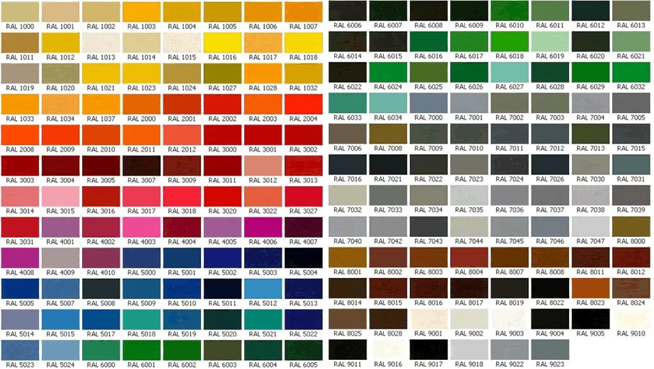 Цветные двери из ПВХ